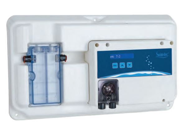 SWIM-TEC® DOS pH Basic Exact mit Anschlussbuchse für Sauglanze mit Niveauabschaltung